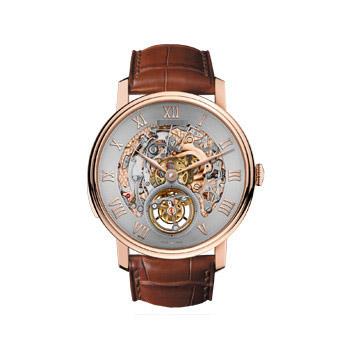 Wholesale Stylish Men's 18K Rose Gold Manual Wind Watches 0233-3634-55B