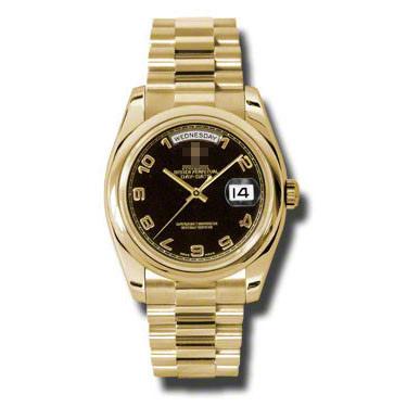 Customized International Elegance Men's 18k Yellow Gold Automatic Watches 118208