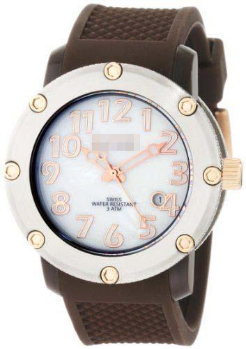 Custom Rubber Watch Bands 242-BROWN-SS