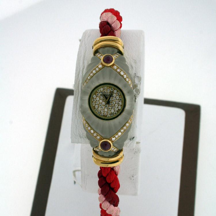 Wholesale Ladies 17mm x 42mm Crystal with Diamonds and Rubies Watches