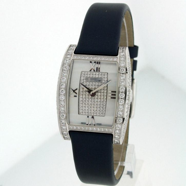 Wholesale Ladies 28mm x 36mm 18k White Gold with Diamonds Watches