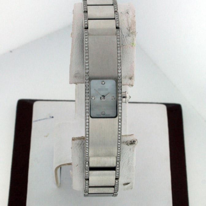 Custom Beautiful Famous Ladies 18k White Gold Quartz Watches ER1-W02