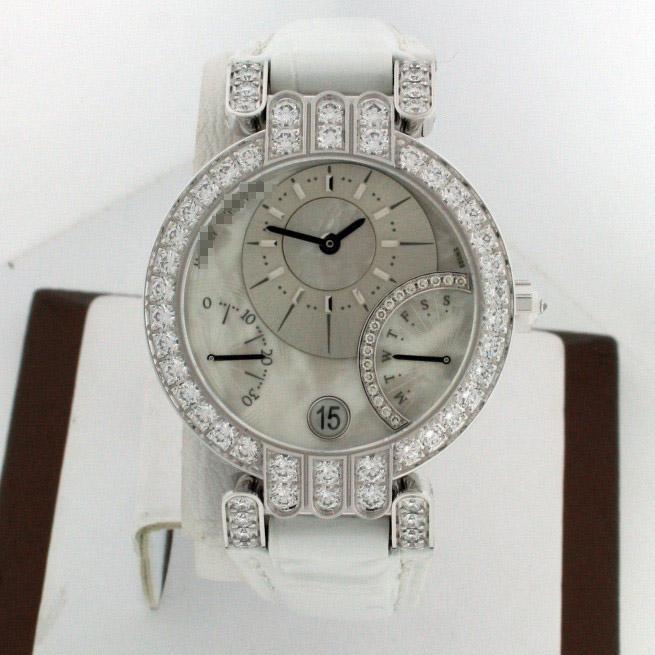 Best Economical Customized Ladies 18k White Gold Automatic Watches Excenter
