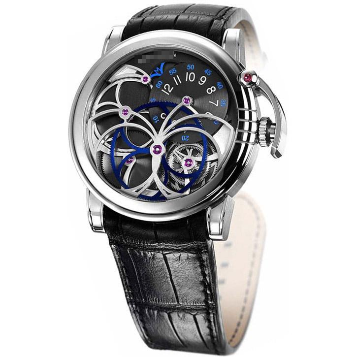 Best Wholesale Hot Designer Customized Men's 18k White Gold Manual Wind Watches Opus VII