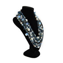 Load image into Gallery viewer, Custom Multi Layer Gemstones Handmade Necklace Bijoux Custom Jewelry