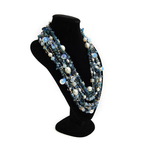 Custom Multi Layer Gemstones Handmade Necklace Bijoux Custom Jewelry