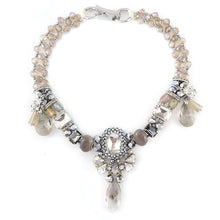 Load image into Gallery viewer, Wholesale Beaded Statement Handmade Necklace With Crystal Drips Custom Bijoux