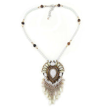 Load image into Gallery viewer, Wholesale Ethnic Pendant Statement Bead Fringe Handmade Necklace Custom Bijoux