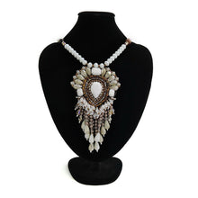 Load image into Gallery viewer, Wholesale Ethnic Pendant Statement Bead Fringe Handmade Necklace Custom Bijoux