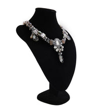 Load image into Gallery viewer, Custom Beaded Statement Handmade Necklace With Crystal Drips