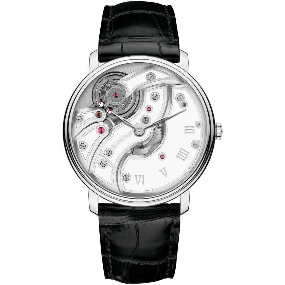 Wholesale Net Purchase Fancy Men's 18K White Gold Manual Wind Watches 6616-1527-55B