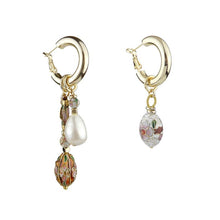 Load image into Gallery viewer, Wholesale Mismatched Pearl Cloisonne Earrings