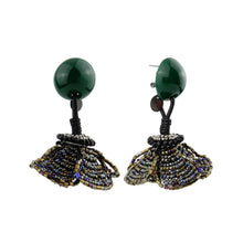 Load image into Gallery viewer, Wholesale Beaded Flower Handmade Drop Earrings Custom Bijoux