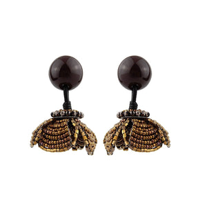 Wholesale Black Handmade Earrings Bijoux