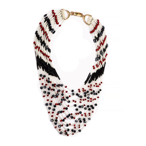 Custom Multi Long Strand Beaded Statement Handmade Necklace