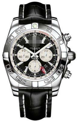 Custom Made Black Watch Dial AB041012/BA69-CROCT