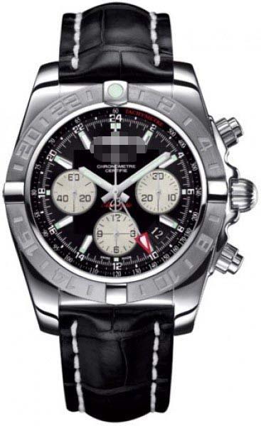 Custom Black Watch Dial AB042011/BB56-CROCD