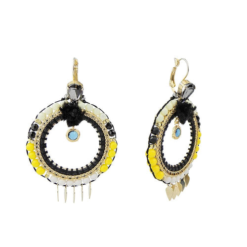 Wholesale Bead Weaving Hoop Handmade Earrings Custom Bijoux