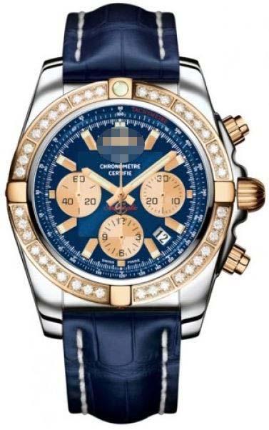 Customised Blue Watch Dial CB011053/C790-CROCD
