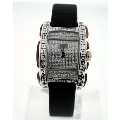 Wholesale Ladies 29mm x 36mm 18k White Gold with Diamonds Watches