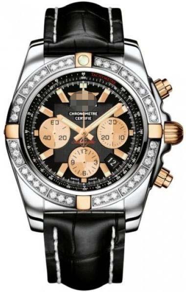 Custom Black Watch Dial IB011053/B968-CROCD