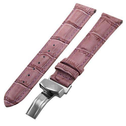 Custom Calfskin Watch Bands JB-20MMSILV-PINK