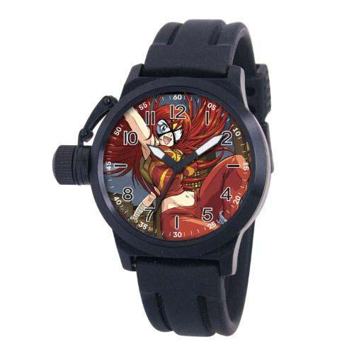 Customized Rubber Watch Bands MA0707-D472-BLACKRUBBER