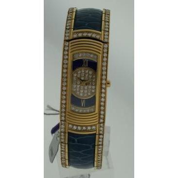 Wholesale Ladies 17mm x 32mm 18k Yellow Gold with Diamonds Watches