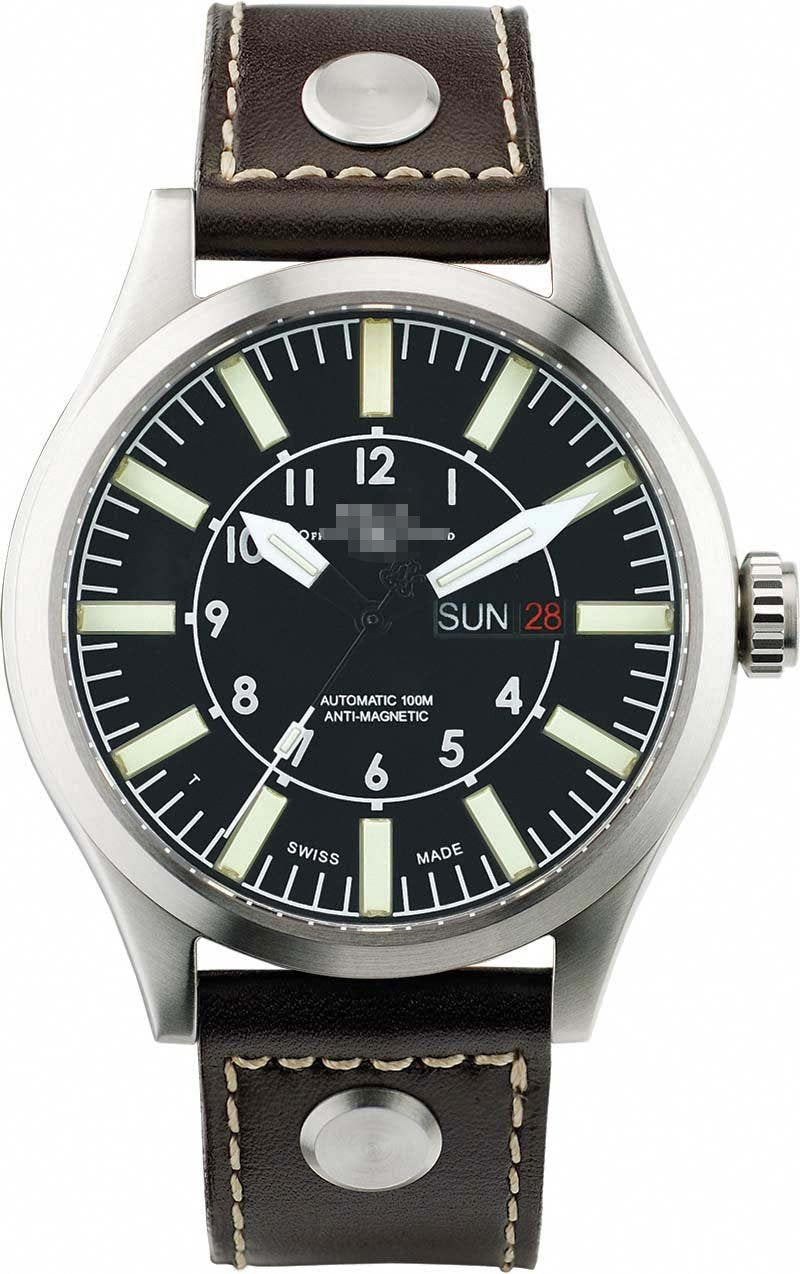 Customize Leather Watch Straps NM1080C-L1-BK