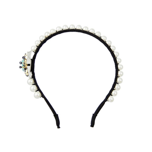 Wholesale Handcrafted Pearl Gems Embellished Headband Roaring Twenties Jewelry Custom Bijoux