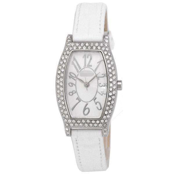 Wholesale Leather Watch Bands S1981L-ZI-SLV-WHT