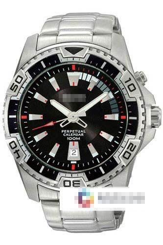 Custom Black Watch Dial SNQ109P1