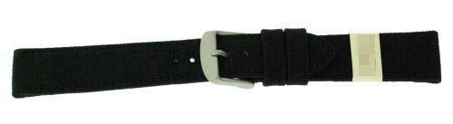 Custom Canvas Watch Bands ZC-16COR-BLACK-MOM