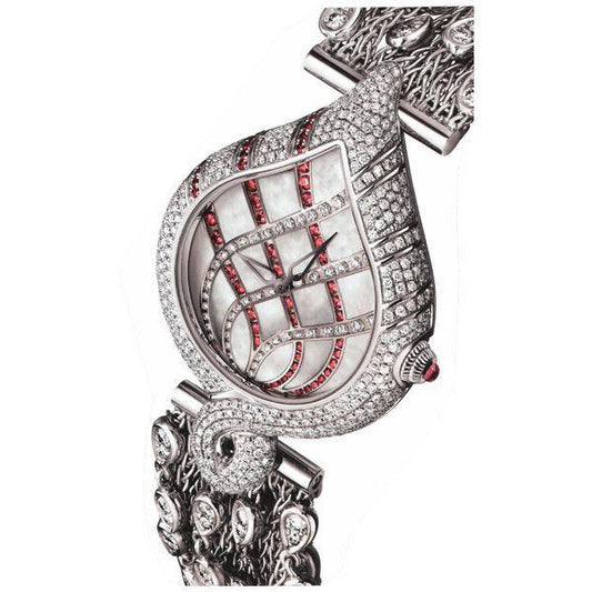 Wholesale Awesome Ladies 18K White Gold Automatic Watches 0081-5554-96AD