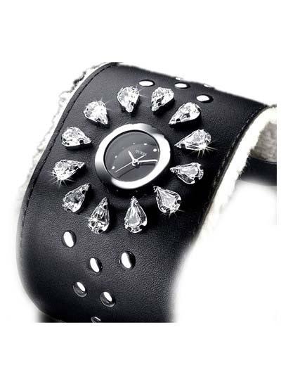 Customized Black Watch Face 10598L