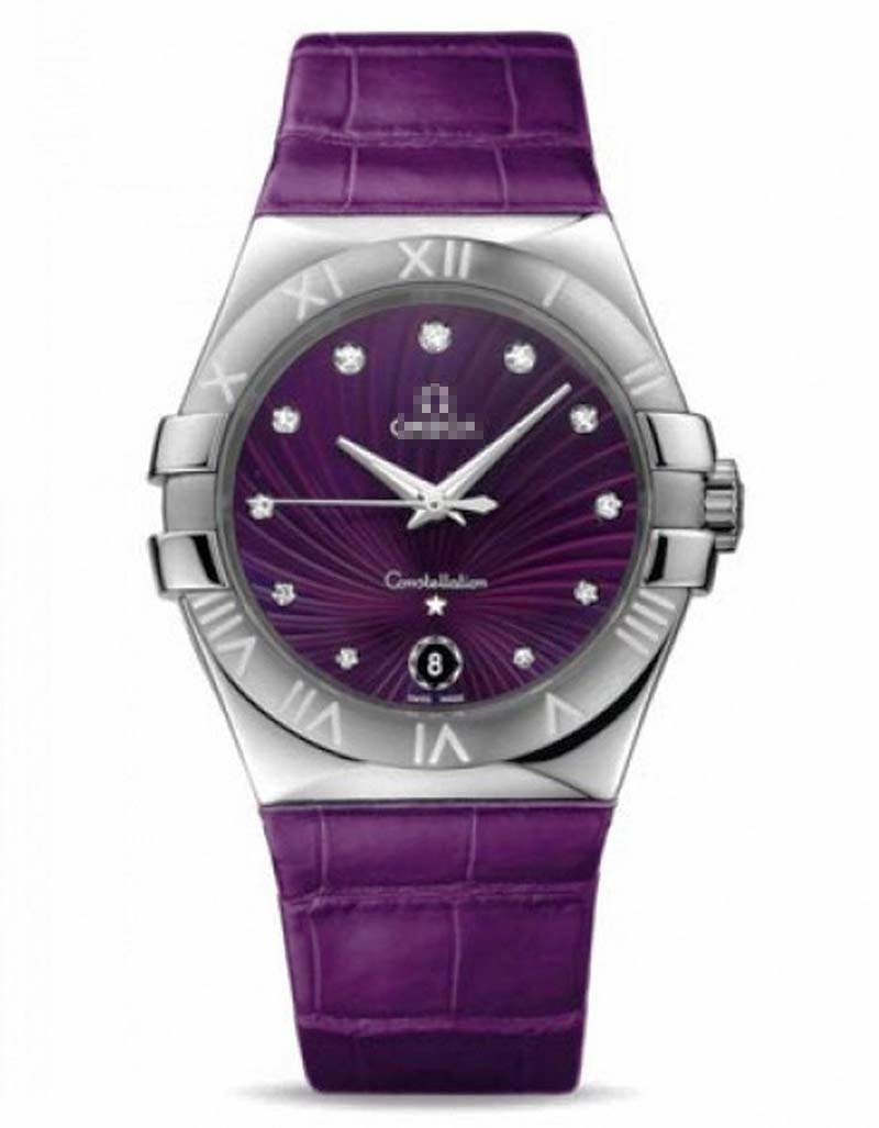 Custom Purple Watch Dial 123.13.35.60.60.001