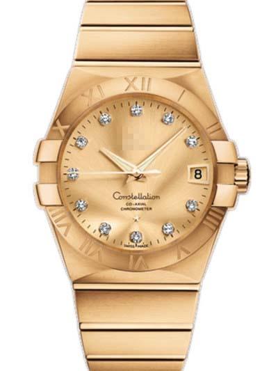 Customization Gold Watch Belt 123.50.38.21.58.001