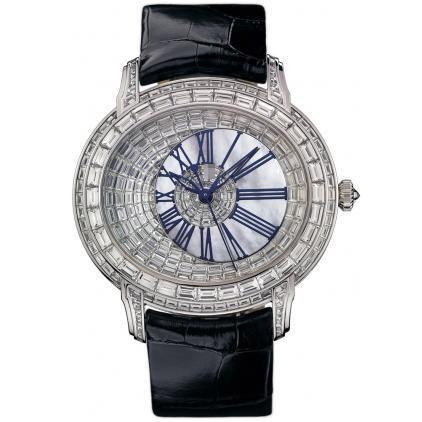 Wholesale Awesome Elegance Men's 18k White Gold with Diamonds Automatic Watches 15327BC.ZZ.D022CR.01