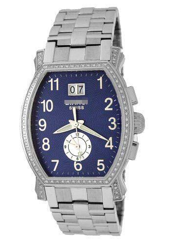 Customized Stainless Steel Watch Bracelets 1860DIA_BL