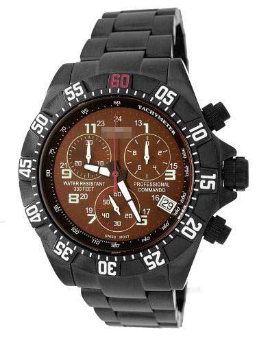 Customised Stainless Steel Watch Bracelets 1877GUN_BRO