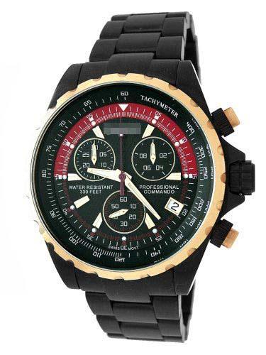 Custom Stainless Steel Watch Bracelets 1879TTGUN_BLK