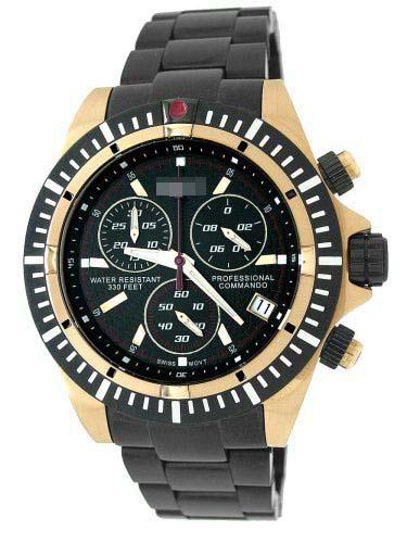 Custom Stainless Steel Watch Bracelets 1880TTGUN_BLK