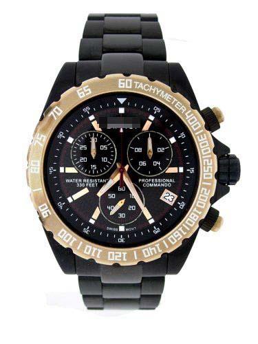 Customized Stainless Steel Watch Bracelets 1881TTGUN_BLK