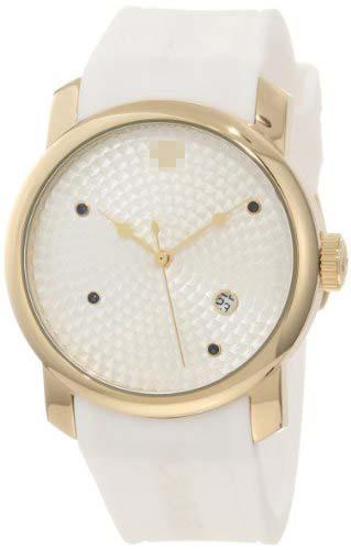 Custom Silicone Watch Bands 20028-YG-02S-WHT-BL