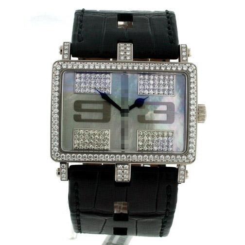 Wholesale Ladies 37mm x 26mm 18k White Gold Watches 