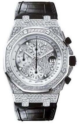 Custom Silver Watch Dial 26067BC.ZZ.D002CR.01