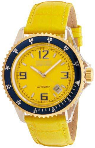 Custom Leather Watch Straps 312-YELLOW-YG