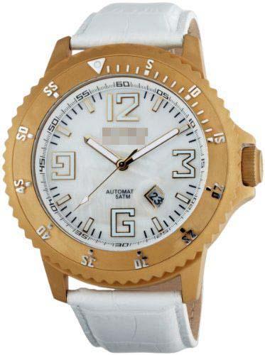 Customize Leather Watch Straps 313-YG-WHITE
