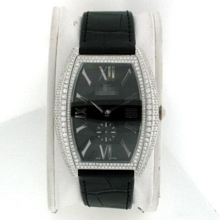 Custom Top Luxury Men's 18k White Gold with Diamonds Manual Wind Watches AGE-W01