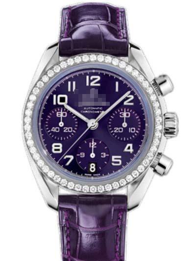 Custom Purple Watch Dial 324.18.38.40.10.001
